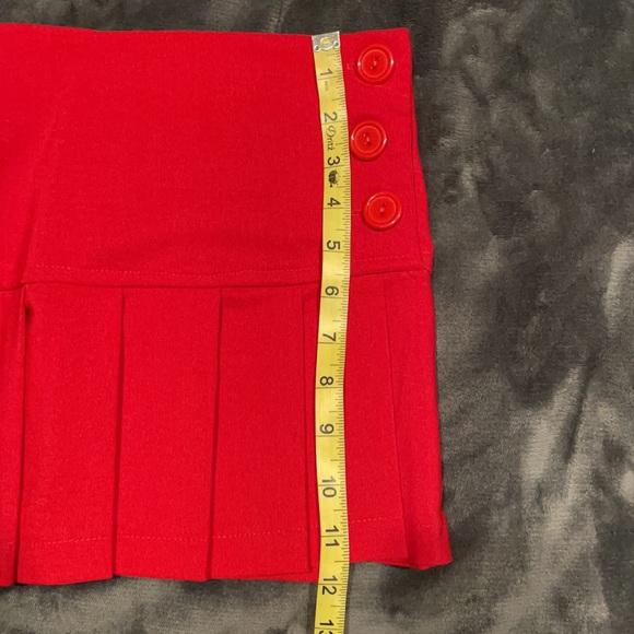 San Julian Red Pleated Skirt - Picture 6 of 6